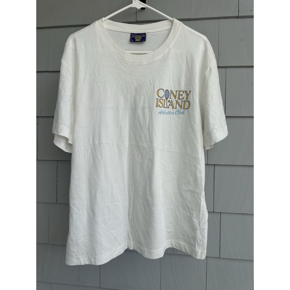 Coney Island Picnic Athletics Club Tennis Graphic Tee White Mens Medium‎ - Picture 3 of 7